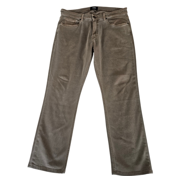 PAIGE  Federal Straigth  Slim Fit Khaki Jeans - Picture 6 of 13